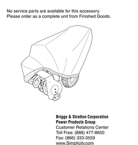 Cover Group (1687456) Diagram and Parts List for 1687456  Briggs and Stratton Snow Blower